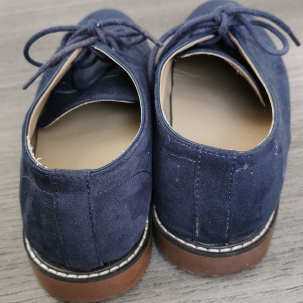 Mens Old Navy Blue suede  oxford style lace up shoes 💙 Size 8. - Picture 4 of 7